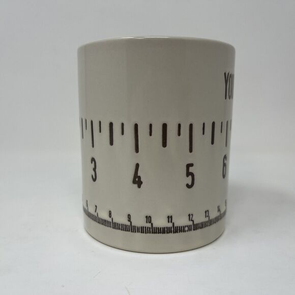 YOU RULE Coffee Mug Galerie Ruler Inches Centimeters Gift Novelty Teacher Math - Picture 2 of 6